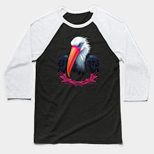 Stork Smiling Baseball T-Shirt